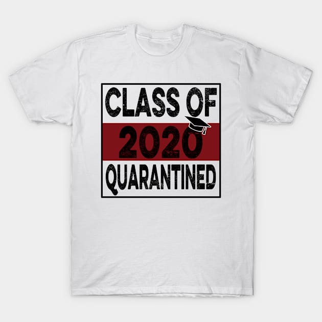 Class Of 2020 Quarantined - Social Distancing Flu Meme T-Shirt by Redmart